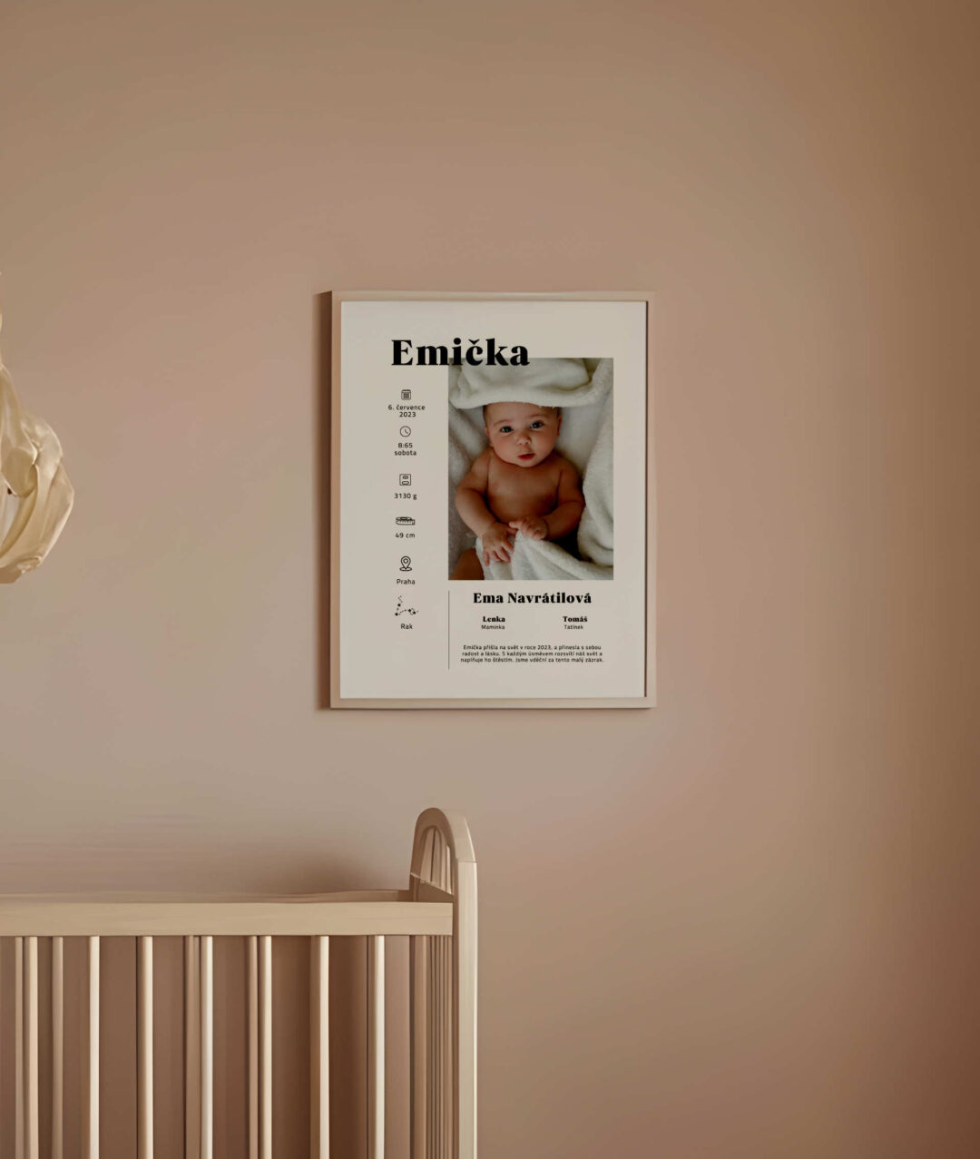 detsky plakat s fotografii