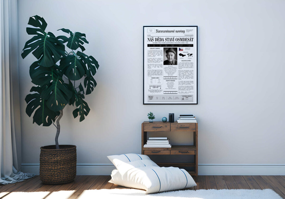 Poster Frame in living room Psd Mockup