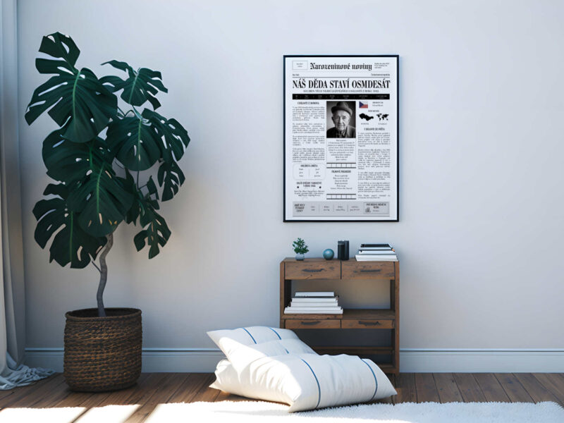 Poster Frame in living room Psd Mockup