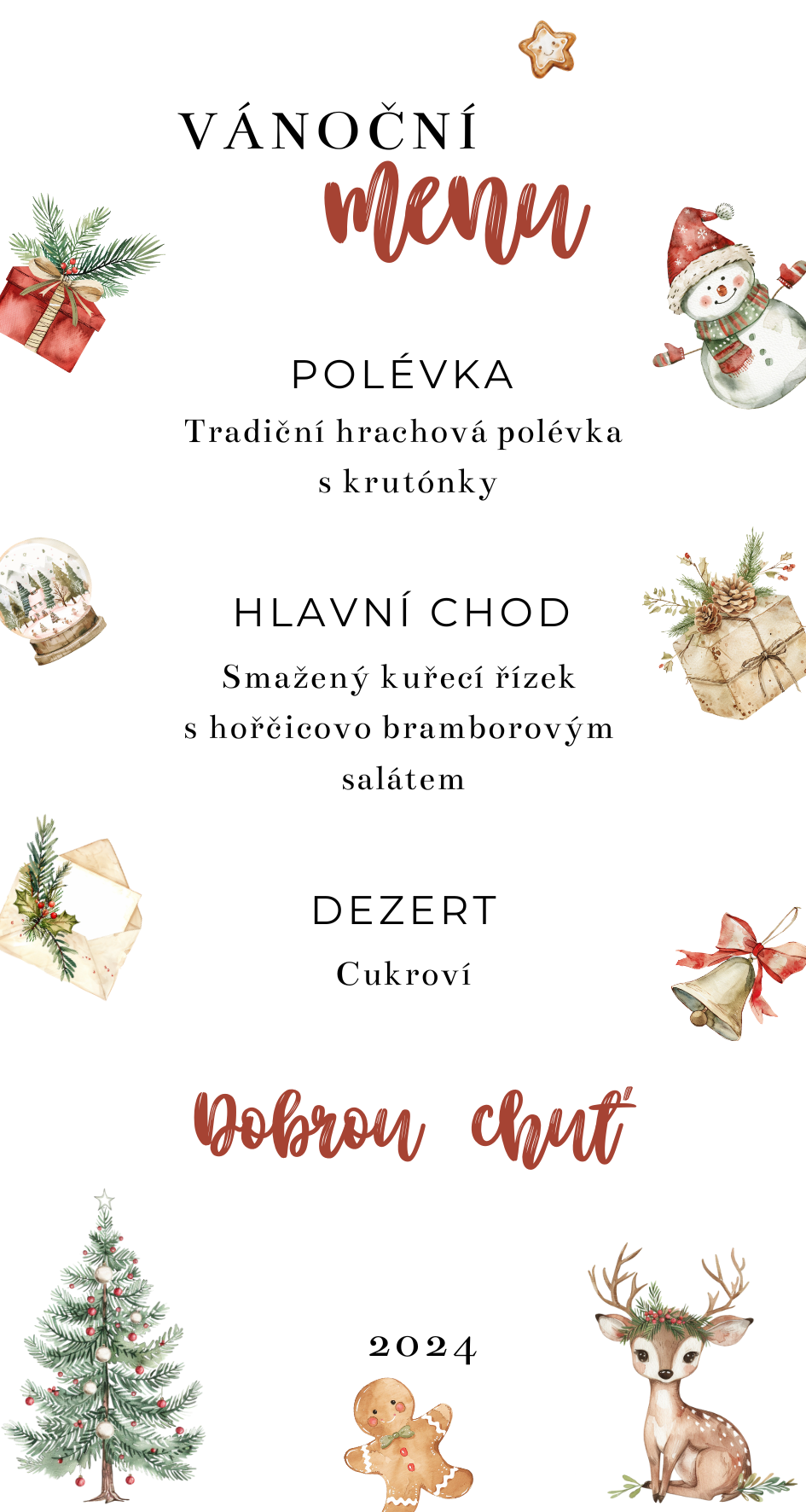 Vánoční Menu