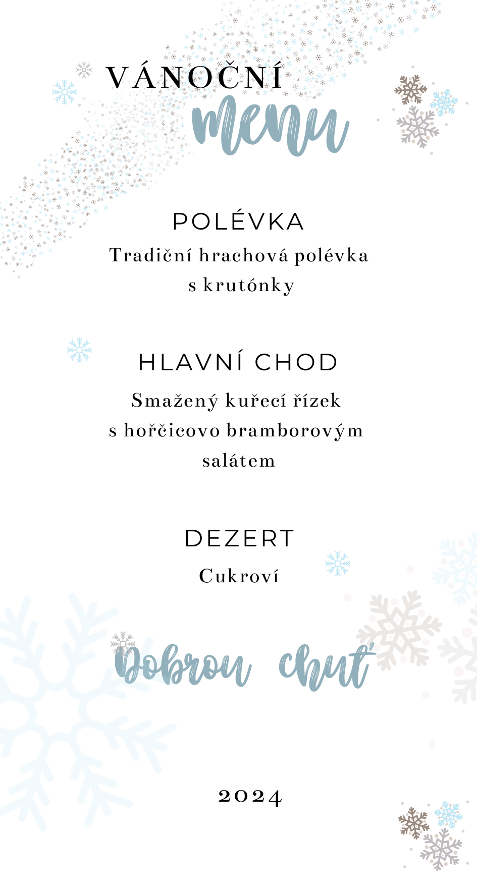 Vánoční menu
